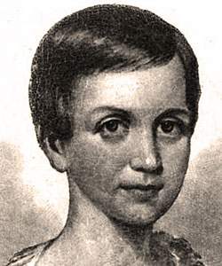 Emily Dickinson, as a child, detail