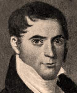 Francis Martin Drexell, self-portrait, circa 1825, detail