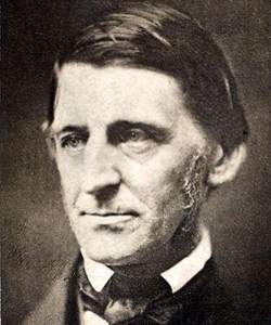 Ralph Waldo Emerson, photograph, detail
