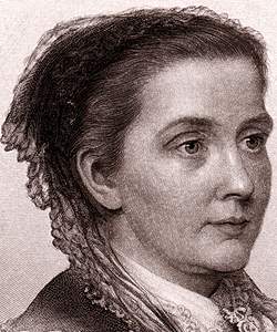 Julia Ward Howe, engraving, detail