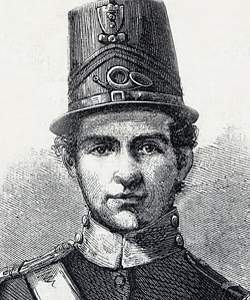 Luther Crawford Ladd, artist's impression, detail