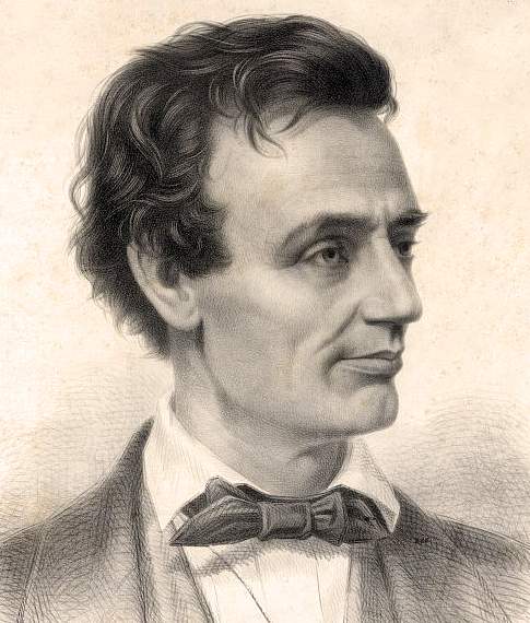 Abraham Lincoln, lithograph, 1860