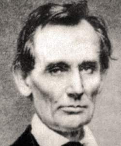 Abraham Lincoln, February 27, 1860, Brady image, detail