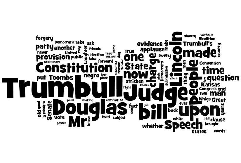 Fourth Lincoln and Douglas Debate, Charleston, Illinois, September 18, 1858, word cloud