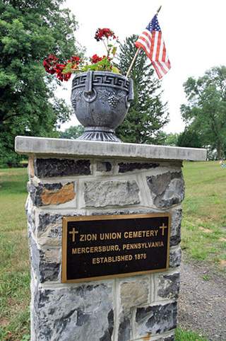 Zion Union Cemetery, Mercersburg, Pennsylvania, June 2010