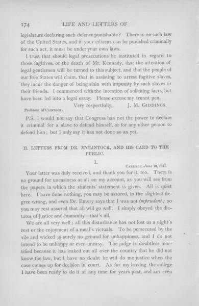John McClintock to Jane McClintock, June 10, 1847 (Page 1)