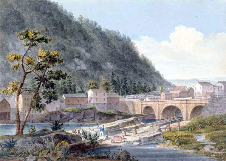 View on the Erie Canal, 1839