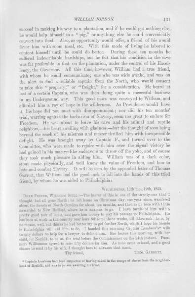 Thomas Garrett to William Still, December 19, 1855