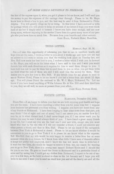 John Hall to William Still, December 23, 1856 (Page 1)