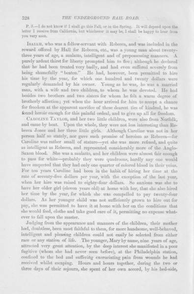 Rebecca Jones to William Still, October 18, 1856 (Page 2)