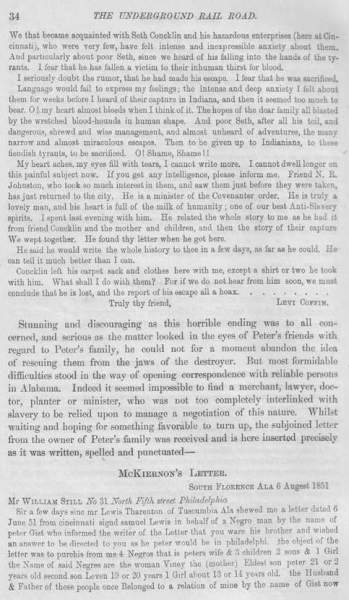 Levi Coffin to William Still, May 11, 1851 (Page 2)