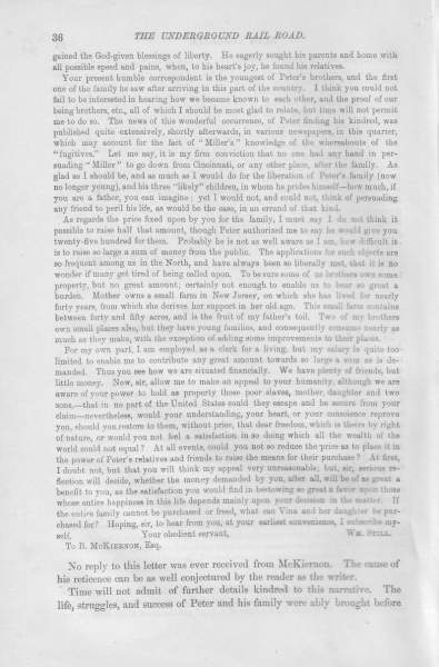 William Still to B. McKiernon, August 16, 1851 (Page 2)