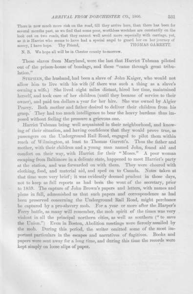 Thomas Garrett to William Still, December 1, 1860 (Page 2)