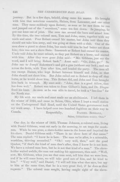 Daniel Bonsall to William Still, 1872 (Page 2)