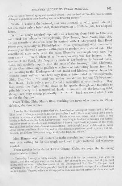 Frances Watkins Harper to William Still, January 1, 1857 (Page 1)
