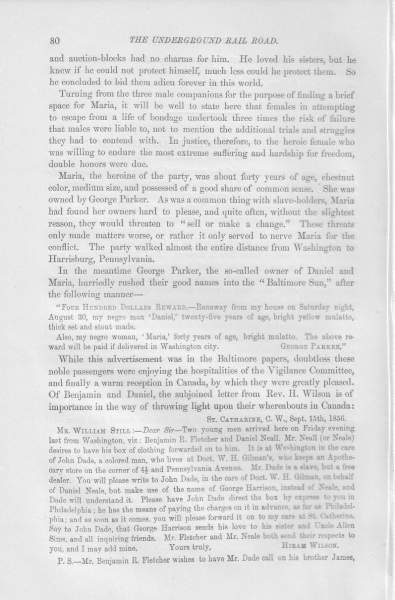 Hiram Wilson to William Still, September 15, 1856 (Page 1)