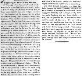 “Burning of the Court House,” Carlisle (PA) Herald, March 26, 1845