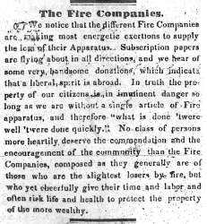 “The Fire Companies,” Carlisle (PA) Herald, March 26, 1845