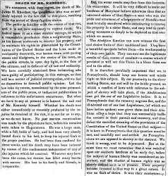 “Death of Mr. Kennedy,” Carlisle (PA) American Volunteer, July 1, 1847 (Page 1)