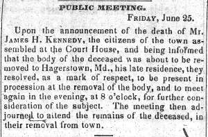 “Public Meeting,” Carlisle (PA) American Volunteer, July 1, 1847