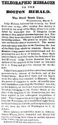“The Dred Scott Case,” Boston (MA) Herald, March 7, 1857