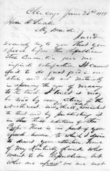 John L. Scripps to Abraham Lincoln, June 22, 1858 (Page 1)