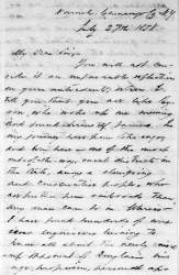 Charles Henry Ray to Abraham Lincoln, July 27, 1858 (Page 1)
