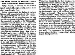 “The Three Points in Douglas’ Creed,” Cleveland (OH) Herald, September 7, 1858