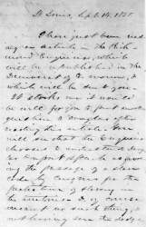 Lyman Trumbull to Abraham Lincoln, September 14, 1858 (Page 1)