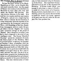 “The English Bill in Kansas,” Newark (OH) Advocate, September 29, 1858