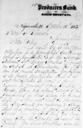 James G. Wright to Abraham Lincoln, October 11, 1858 (Page 1)