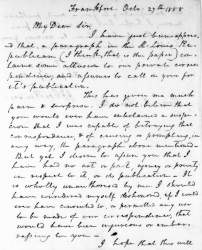 John Jordan Crittenden to Abraham Lincoln, October 27, 1858 (Page 1)