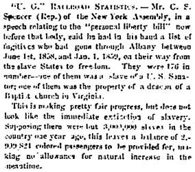“‘U. G.’ Railroad Statistics,” Louisville (KY) Journal, March 14, 1859