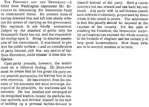 “The President and the Democracy,” New York Times, March 15, 1859