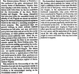 “The Gubernatorial Contest in Virginia,” New York Herald, April 3, 1859