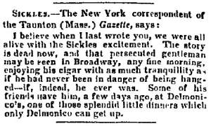 “Sickles,” Memphis (TN) Appeal, June 19, 1859