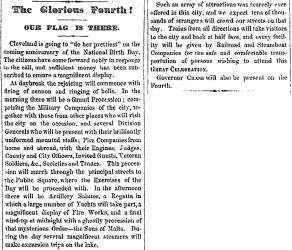 “The Glorious Fourth!,” Cleveland (OH) Herald, June 28, 1859