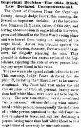 “Important Decision," Cleveland (OH) Herald, July 14, 1859