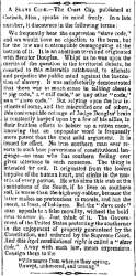 “A Slave Code,” Charleston (SC) Mercury, August 16, 1859