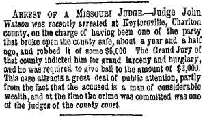 “Arrest of a Missouri Judge,” New York Herald, September 4, 1859