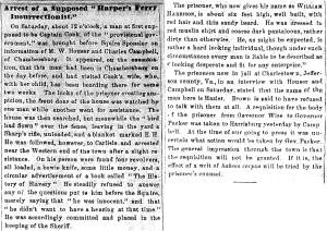 “Arrest of a Supposed ‘Harper’s Ferry Insurrectionist,’” Carlisle (PA) American, October 26, 1859