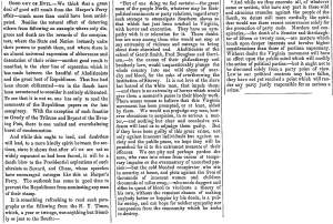 "Good Out of Evil," Fayetteville (NC) Observer, October 27, 1859