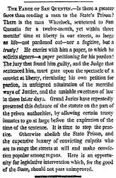 “The Farce of San Quentin,” San Francisco (CA) Bulletin, January 18, 1860