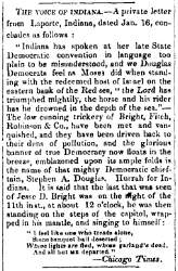“The Voice of Indiana,” (Montpelier) Vermont Patriot, January 28, 1860
