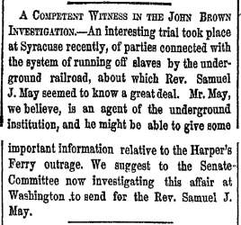 “A Competent Witness in the John Brown Investigation,” New York Herald, February 5, 1860