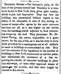 “Tenement Houses,” Boston (MA) Advertiser, February 8, 1860