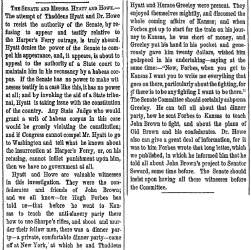 “The Senate and Messrs Hyatt and Howe,” New York Herald, February 25, 1860