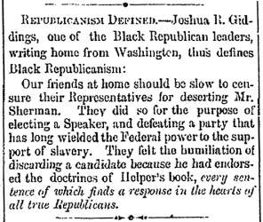 “Republicanism Defined,” (Jackson) Mississippian, March 6, 1860