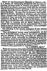 "Depot of the Underground Railroad in Detroit," Charleston (SC) Mercury, May 2, 1860