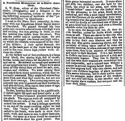 “A Northern Democrat at a Slave Auction,” Chicago (IL) Press and Tribune, May 5, 1860